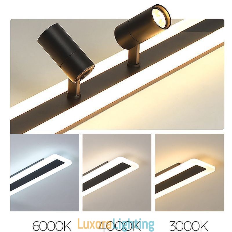 Designer Touch Decorative Linear Flush Mount Acrylic Ceiling Lamp Spotlight