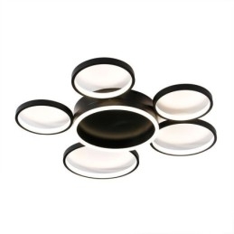 Designer Touch Decorative 6 Ring Acrylic Flush Mount Modern Ceiling Light