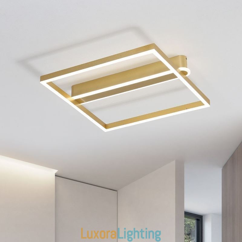 Designer Touch Decorative Acrylic Square Flush Mount Ceiling Light