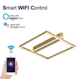 Designer Touch Decorative Acrylic Square Flush Mount Ceiling Light