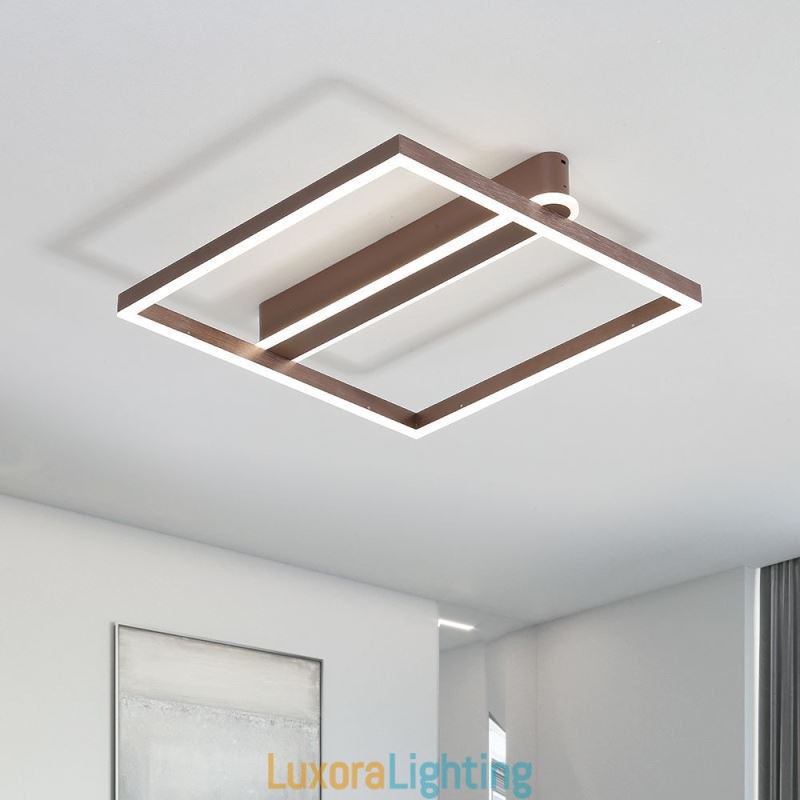 Designer Touch Decorative Acrylic Square Flush Mount Ceiling Light