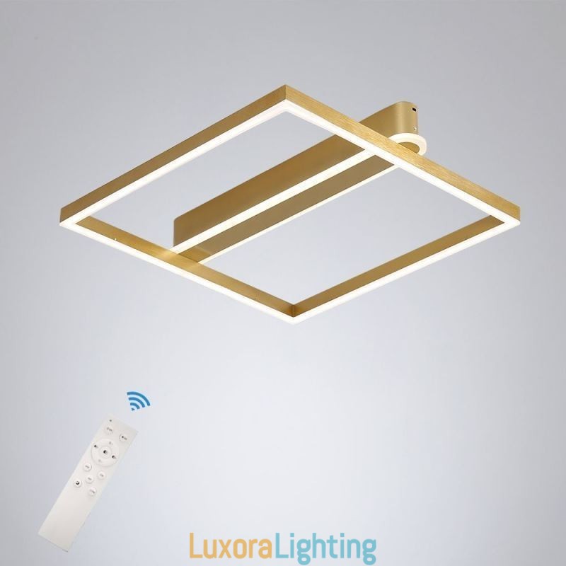 Designer Touch Decorative Acrylic Square Flush Mount Ceiling Light