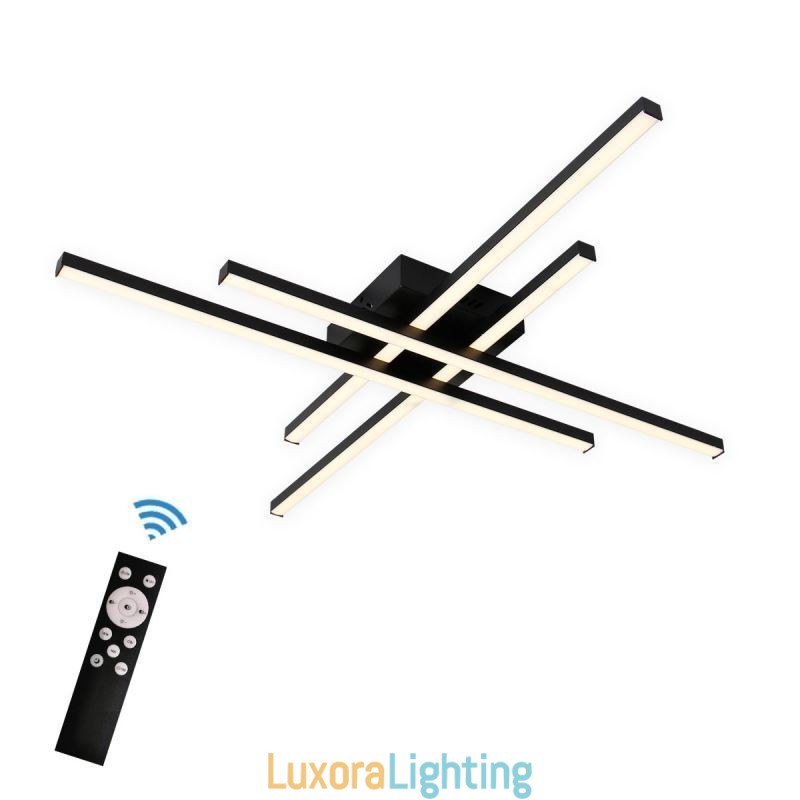 Designer Touch Decorative Linear Flush Mount Ceiling Light Simple Acrylic Lighting