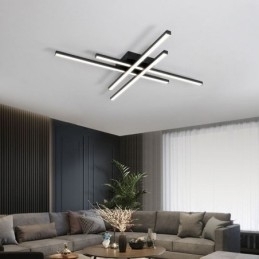 Designer Touch Decorative Linear Flush Mount Ceiling Light Simple Acrylic Lighting