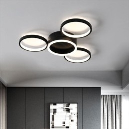 Designer Touch Decorative 4 Ring Flush Mount Ceiling Light