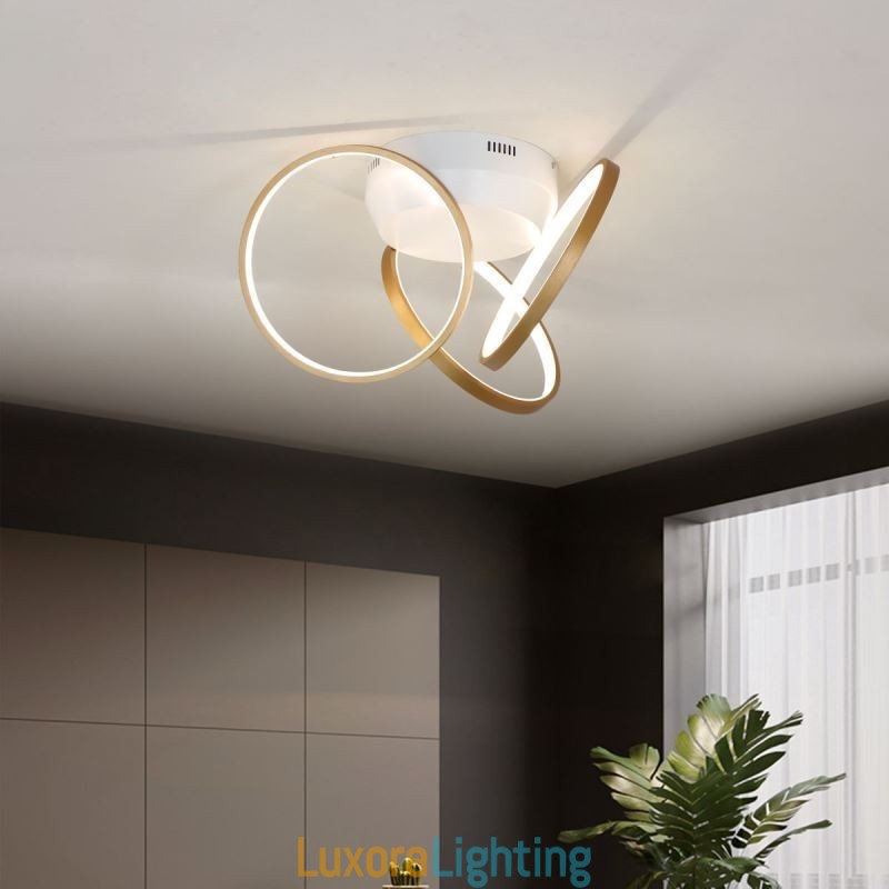 Designer Touch Decorative Acrylic Halo Ring Flush Mount Ceiling Light