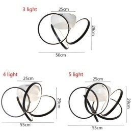 Designer Touch Decorative Acrylic Halo Ring Flush Mount Ceiling Light