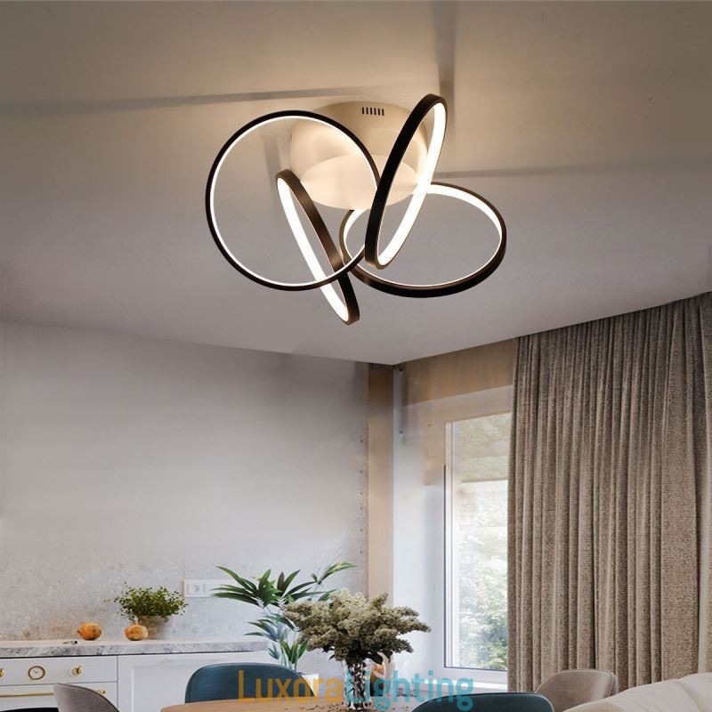 Designer Touch Decorative Acrylic Halo Ring Flush Mount Ceiling Light