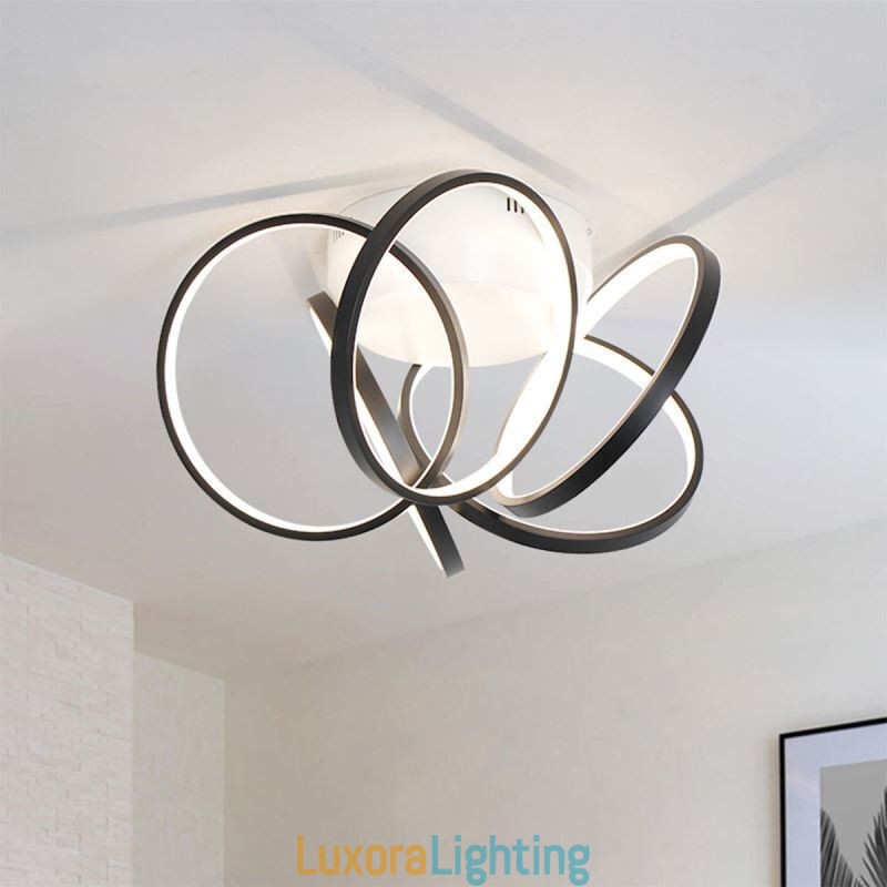 Designer Touch Decorative Acrylic Halo Ring Flush Mount Ceiling Light