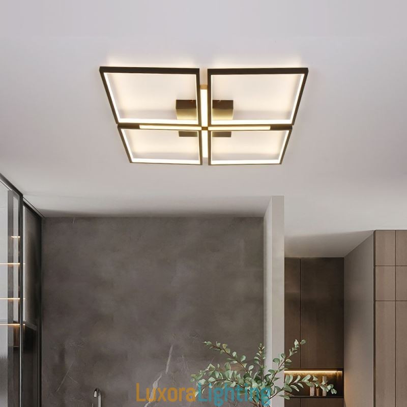 Designer Touch Decorative Square Flush Mount Ceiling Light Acrylic Light