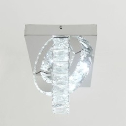 Designer Touch Decorative Semi Ring Flush Mount Crystal Ceiling Light