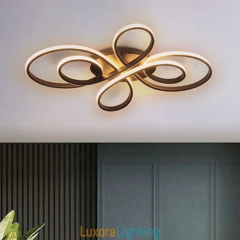 Designer Touch Decorative Modern Chinese Knot Flush Mount Ceiling Light