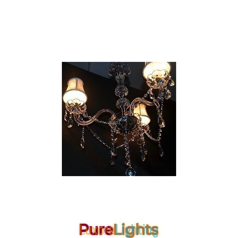 Designer Touch Decorative Modern Splendid 3 Lights Chandelier With Crystal Arm