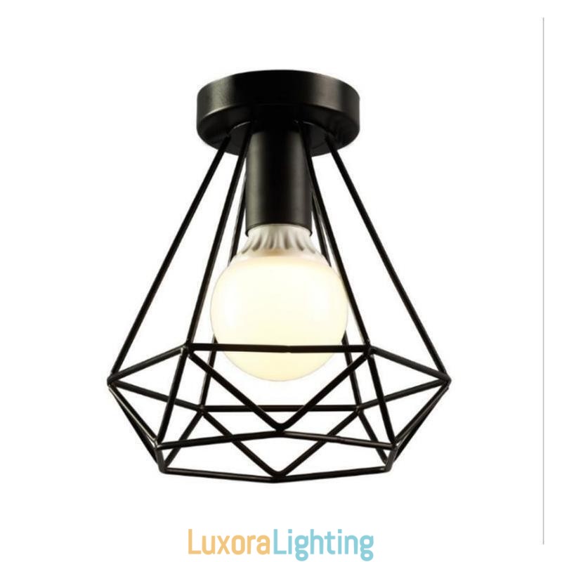 Designer Touch Decorative Diamond Shaped Flush Mount Ceiling Light