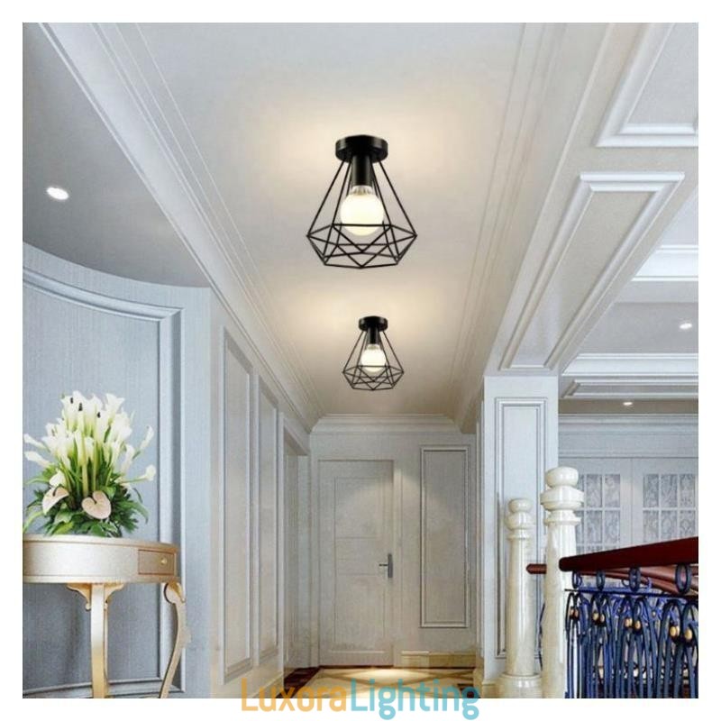 Designer Touch Decorative Diamond Shaped Flush Mount Ceiling Light