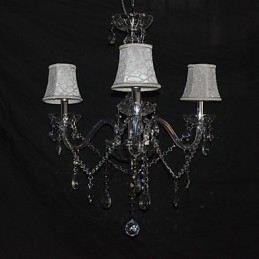 Designer Touch Decorative Modern Splendid 3 Lights Chandelier With Crystal Arm