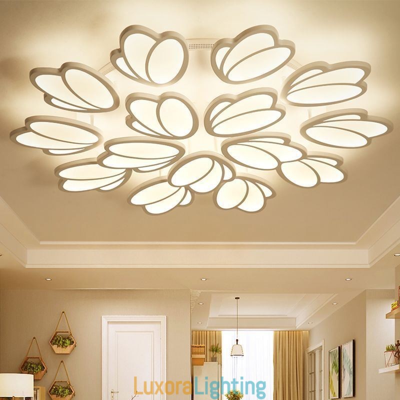 Designer Touch Decorative Modern Flush Mount Ceiling Light Tulip Lighting