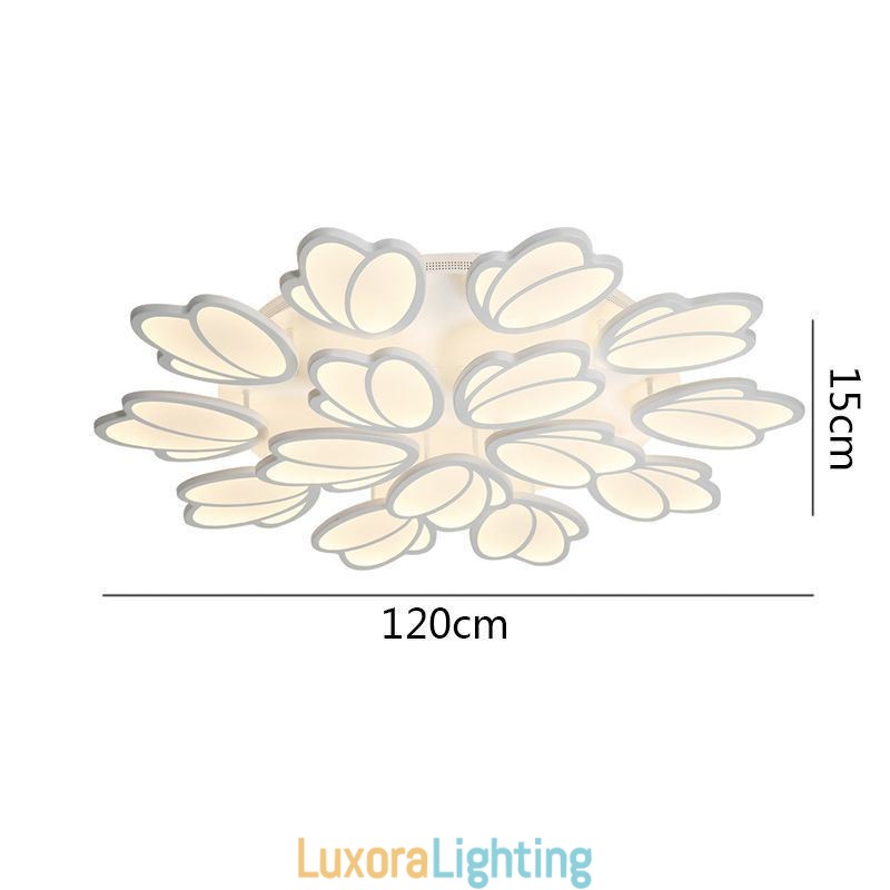 Designer Touch Decorative Modern Flush Mount Ceiling Light Tulip Lighting