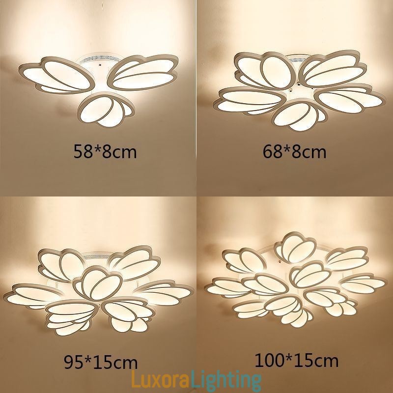 Designer Touch Decorative Modern Flush Mount Ceiling Light Tulip Lighting