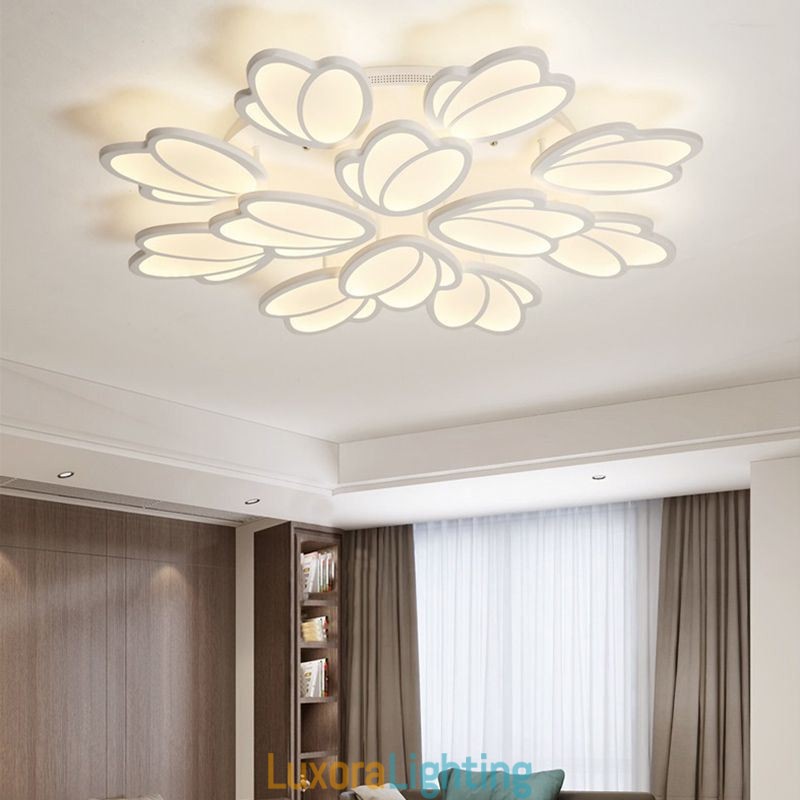 Designer Touch Decorative Modern Flush Mount Ceiling Light Tulip Lighting