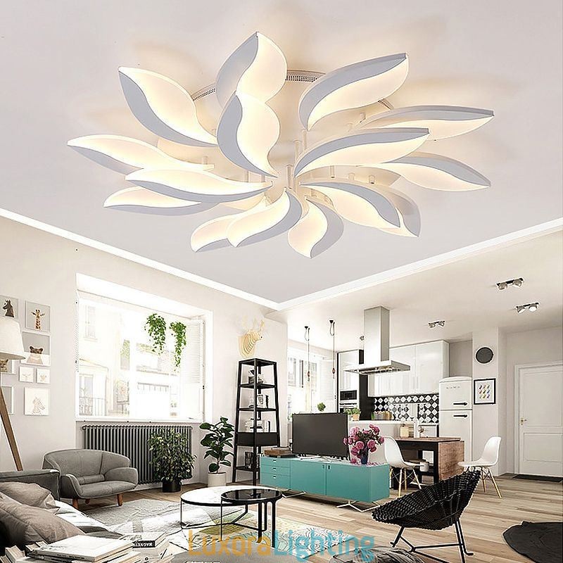 Designer Touch Decorative Acrylic Petal Flush Mount Ceiling Light