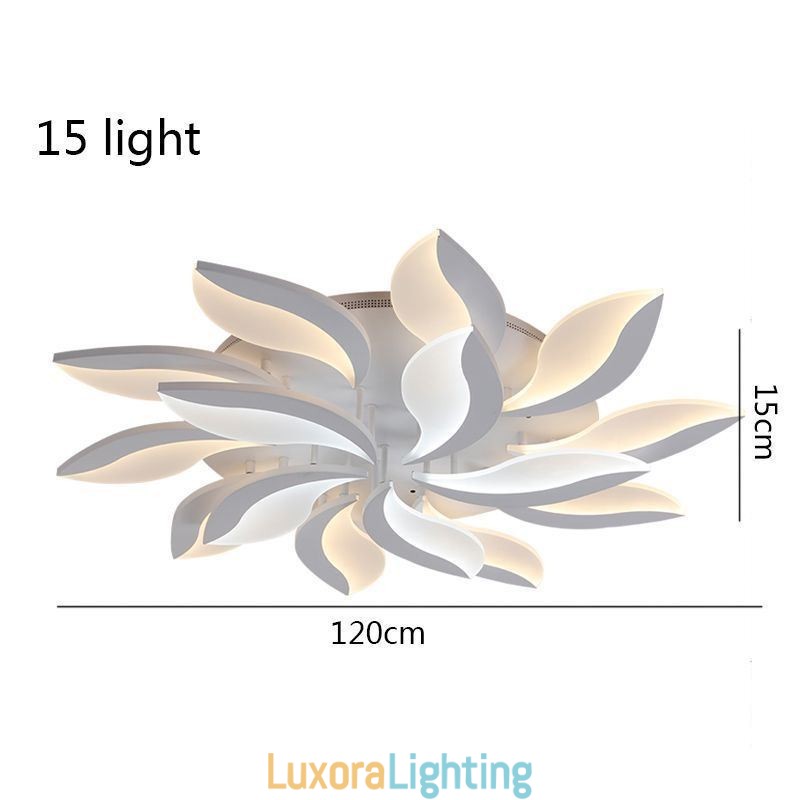 Designer Touch Decorative Acrylic Petal Flush Mount Ceiling Light