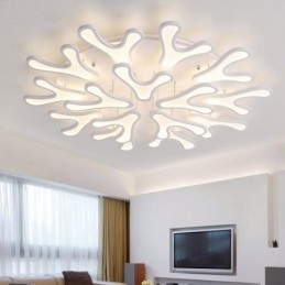 Designer Touch Decorative Acrylic Antler Flush Mount Ceiling Light