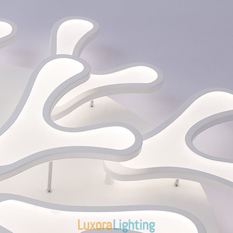 Designer Touch Decorative Acrylic Antler Flush Mount Ceiling Light