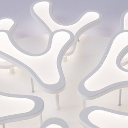 Designer Touch Decorative Acrylic Antler Flush Mount Ceiling Light