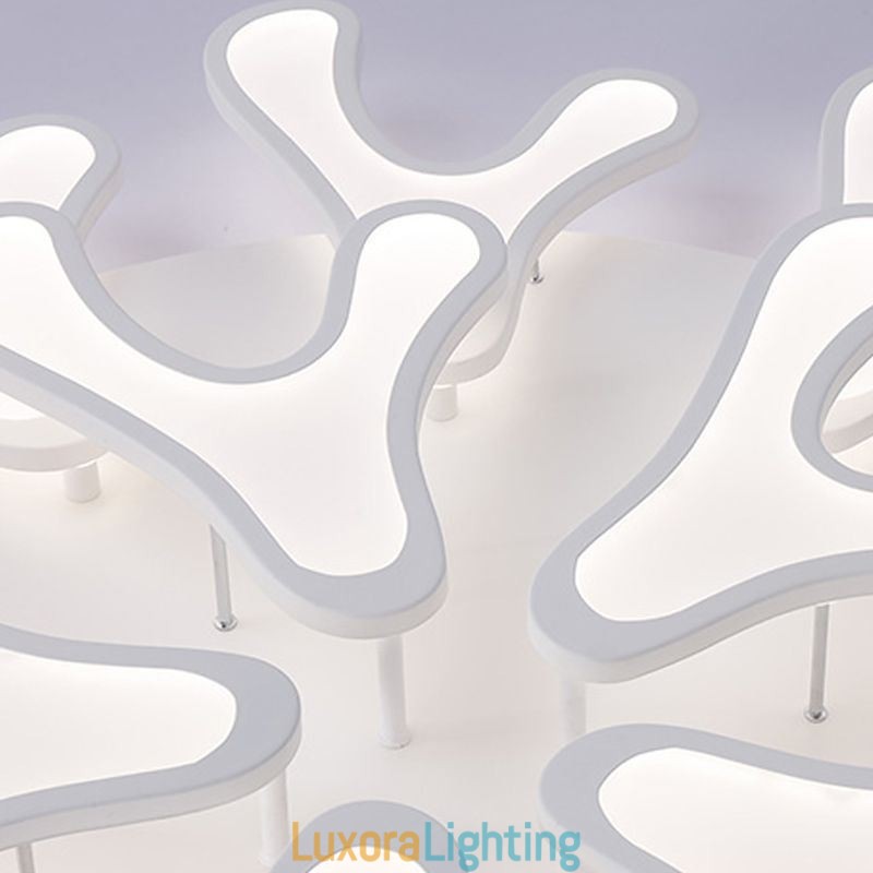 Designer Touch Decorative Acrylic Antler Flush Mount Ceiling Light