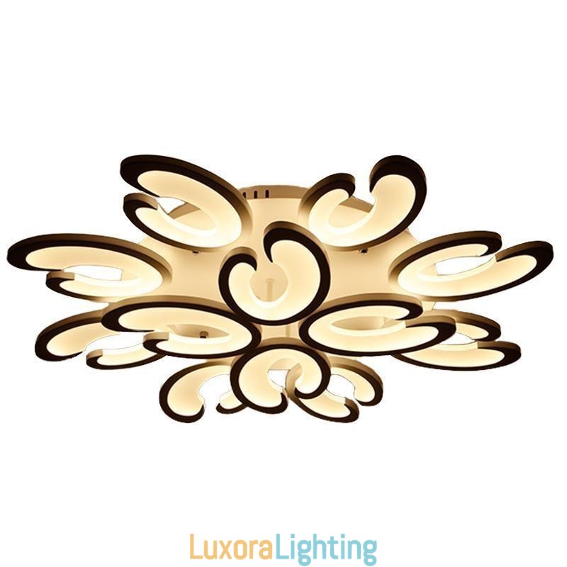 Designer Touch Decorative Petal Shaped Flush Mount Ceiling Light