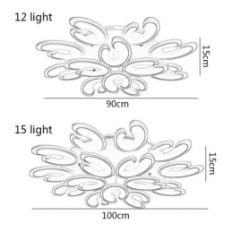 Designer Touch Decorative Petal Shaped Flush Mount Ceiling Light