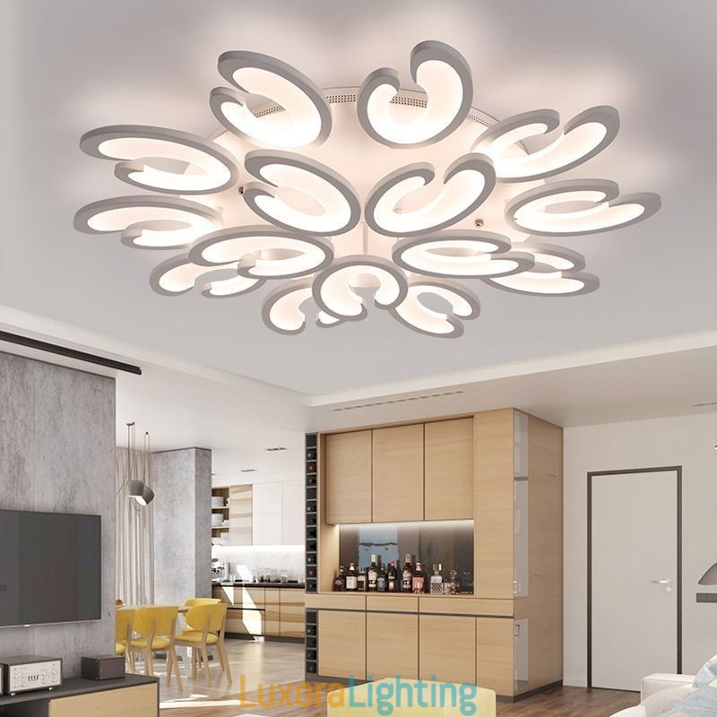 Designer Touch Decorative Petal Shaped Flush Mount Ceiling Light