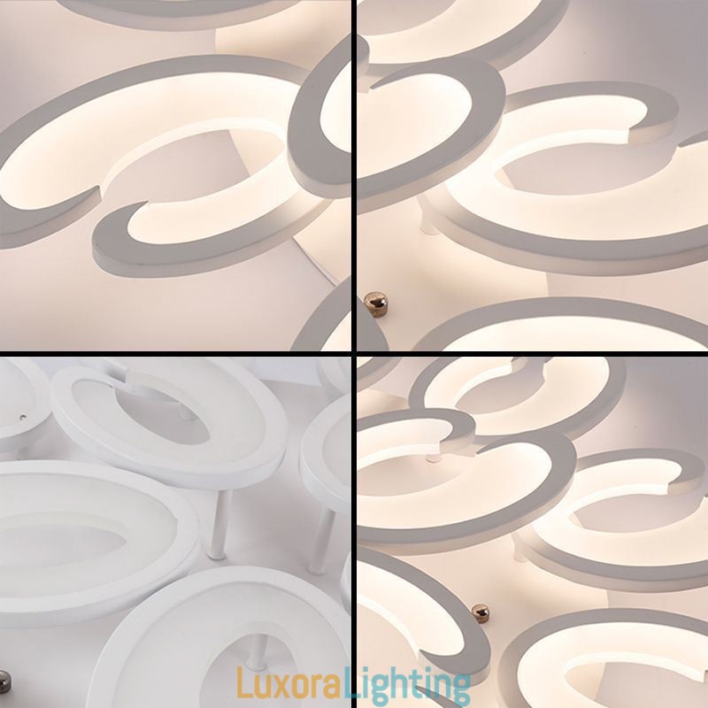 Designer Touch Decorative Petal Shaped Flush Mount Ceiling Light
