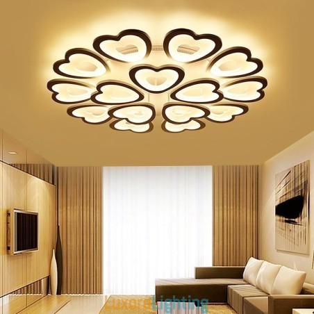 Designer Touch Decorative Heart Shaped Petal Ceiling Light Flush Mount