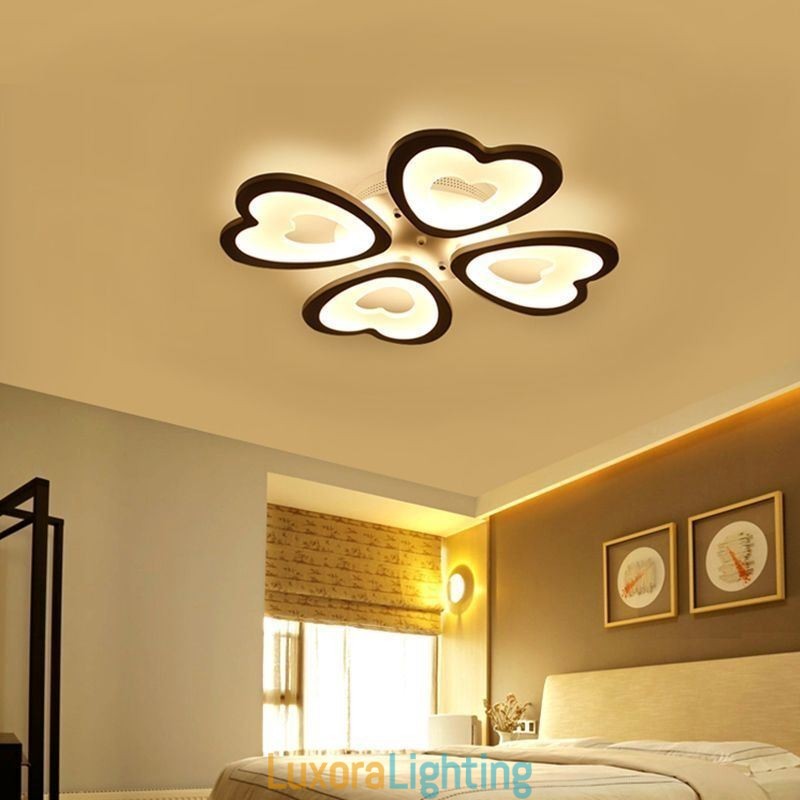 Designer Touch Decorative Heart Shaped Petal Ceiling Light Flush Mount