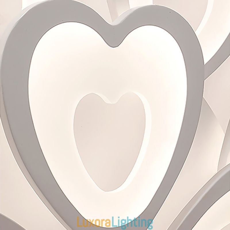 Designer Touch Decorative Heart Shaped Petal Ceiling Light Flush Mount