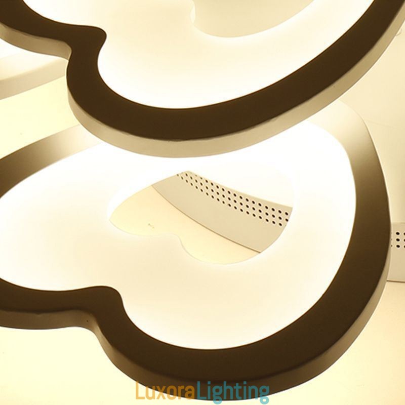 Designer Touch Decorative Heart Shaped Petal Ceiling Light Flush Mount