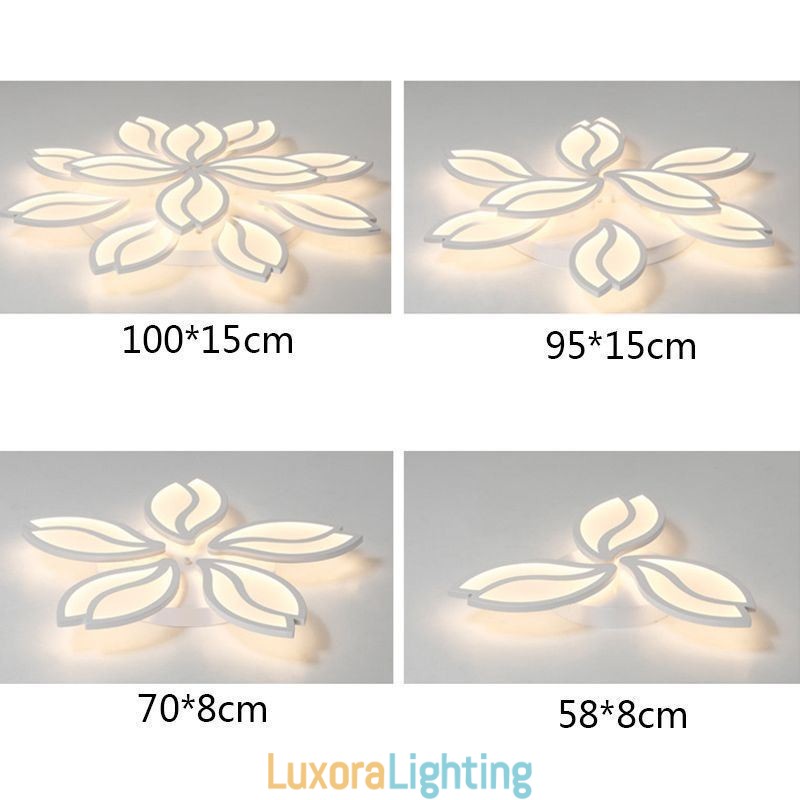 Designer Touch Decorative Acrylic Flower Flush Mount Ceiling Light