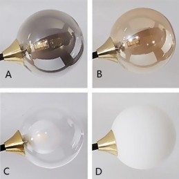 Designer Touch Decorative Glass Ball Flush Mount Magic Bean Ceiling Light