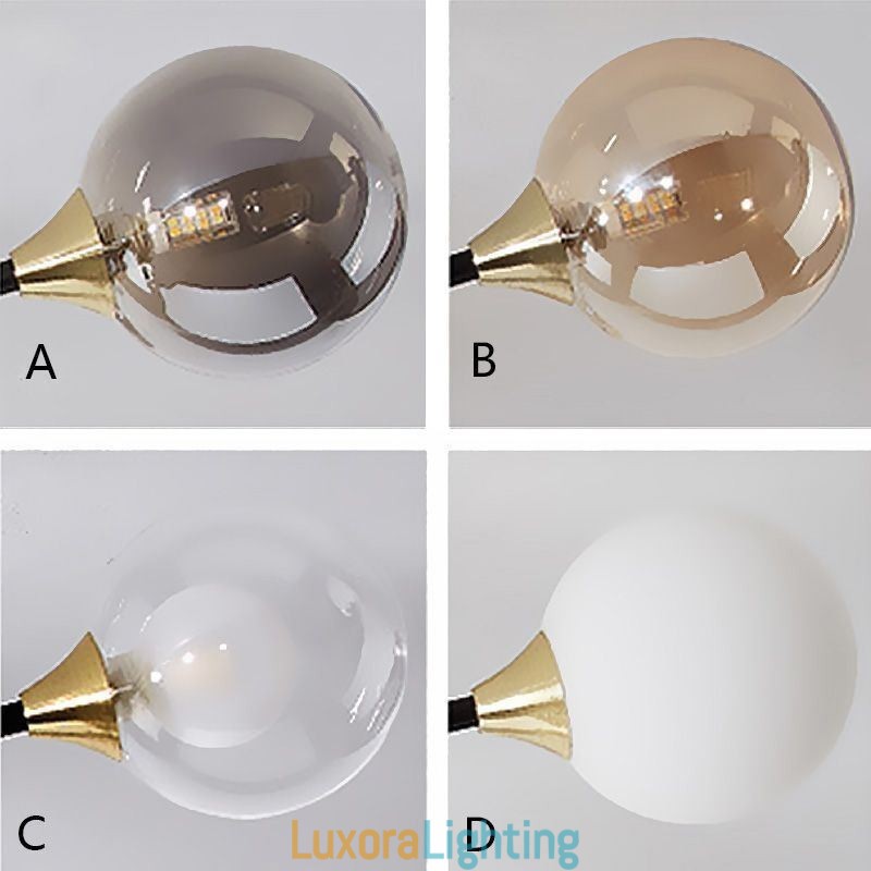 Designer Touch Decorative Glass Ball Flush Mount Magic Bean Ceiling Light