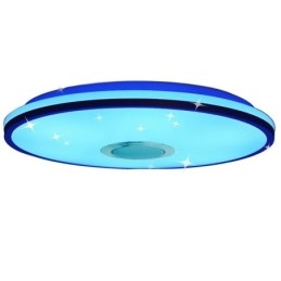Designer Touch Decorative Flush Mount Colorful Ceiling Light with Bluetooth Music Speaker Timing Function