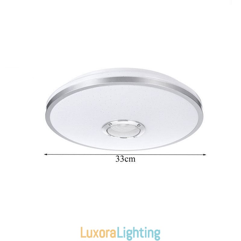 Designer Touch Decorative Flush Mount Colorful Ceiling Light with Bluetooth Music Speaker Timing Function