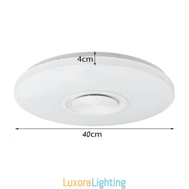 Designer Touch Decorative Flush Mount Lamp Remote APP Control Bluetooth Music Speaker Lamp