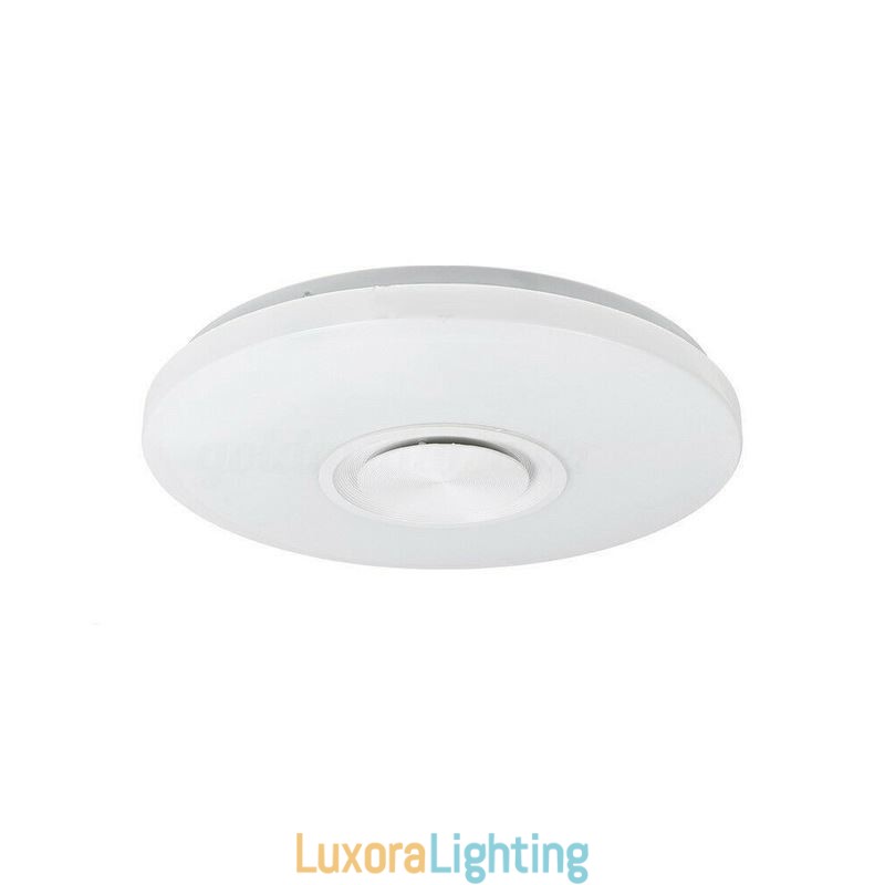 Designer Touch Decorative Flush Mount Lamp Remote APP Control Bluetooth Music Speaker Lamp