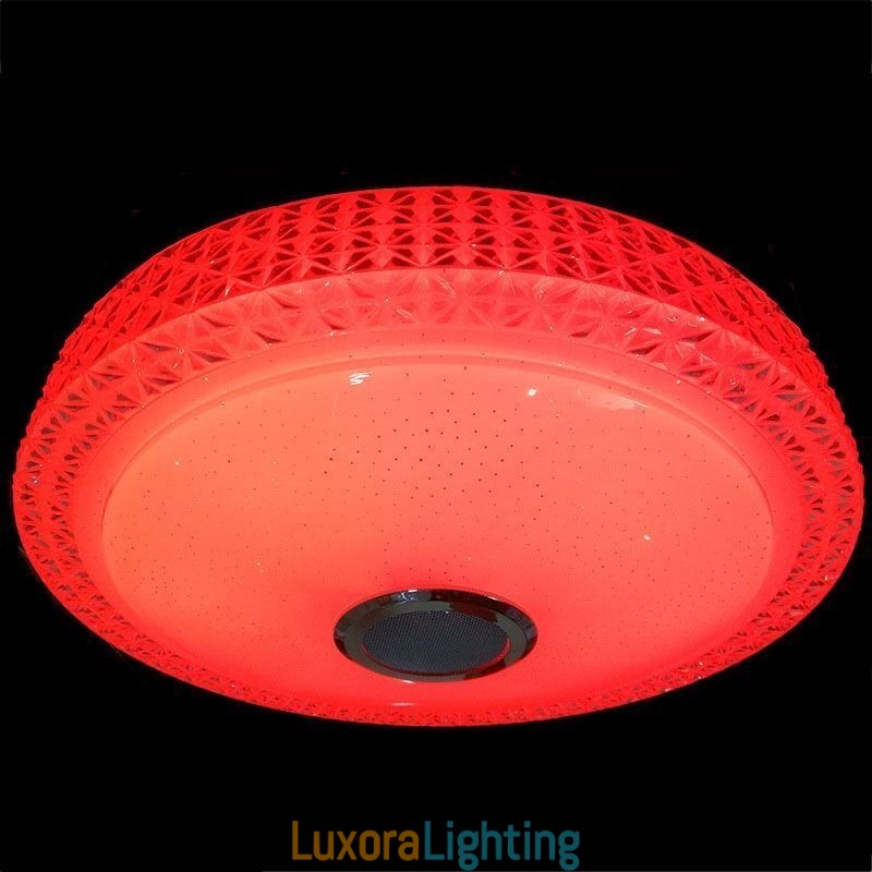 Designer Touch Decorative Ceiling Light Lamp Remote APP Control Bluetooth Music Speaker Flush Mount