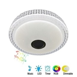 Designer Touch Decorative Ceiling Light Lamp Remote APP Control Bluetooth Music Speaker Flush Mount