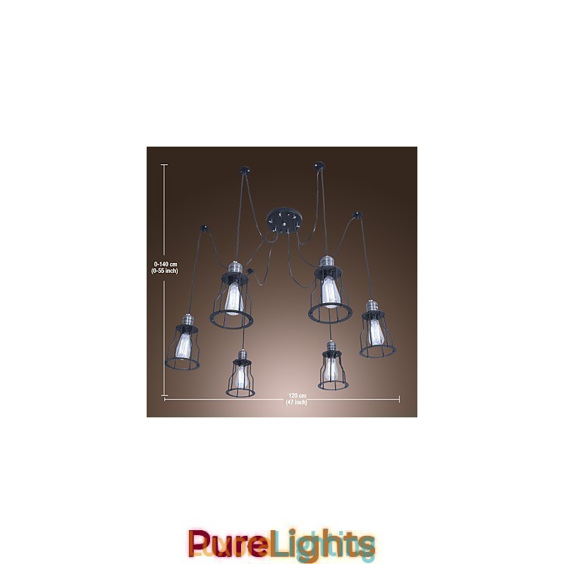 Designer Touch Decorative Traditional Classic Vintage Mini Style Painting Chandelier