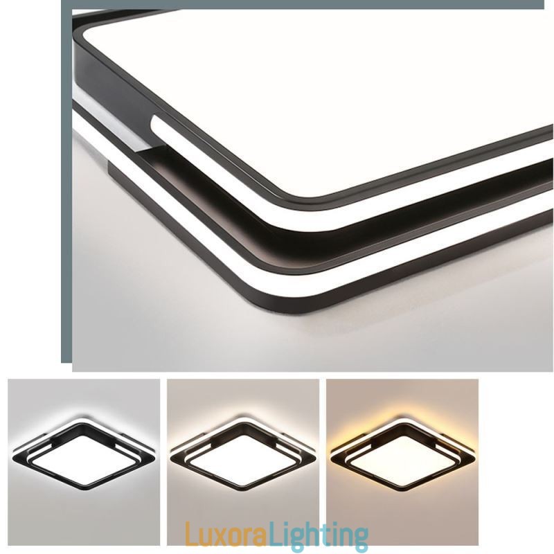 Designer Touch Decorative Modern Simple Flush Mount Ceiling Light Square Acrylic Light Fixture