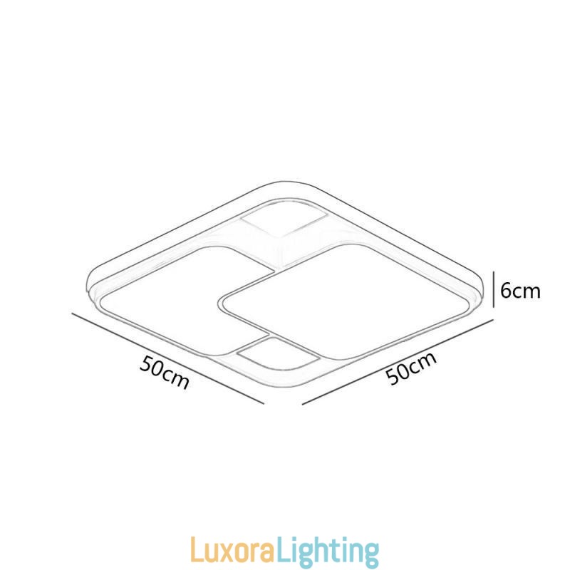 Designer Touch Decorative Modern Geometric Flush Mount Ceiling Light Acrylic Decoration Light